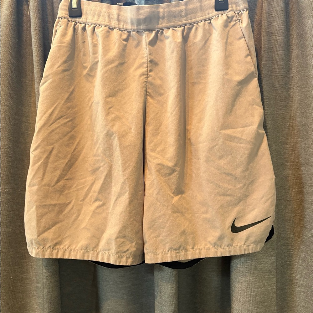 Nike Men's Tan Sports Shorts
